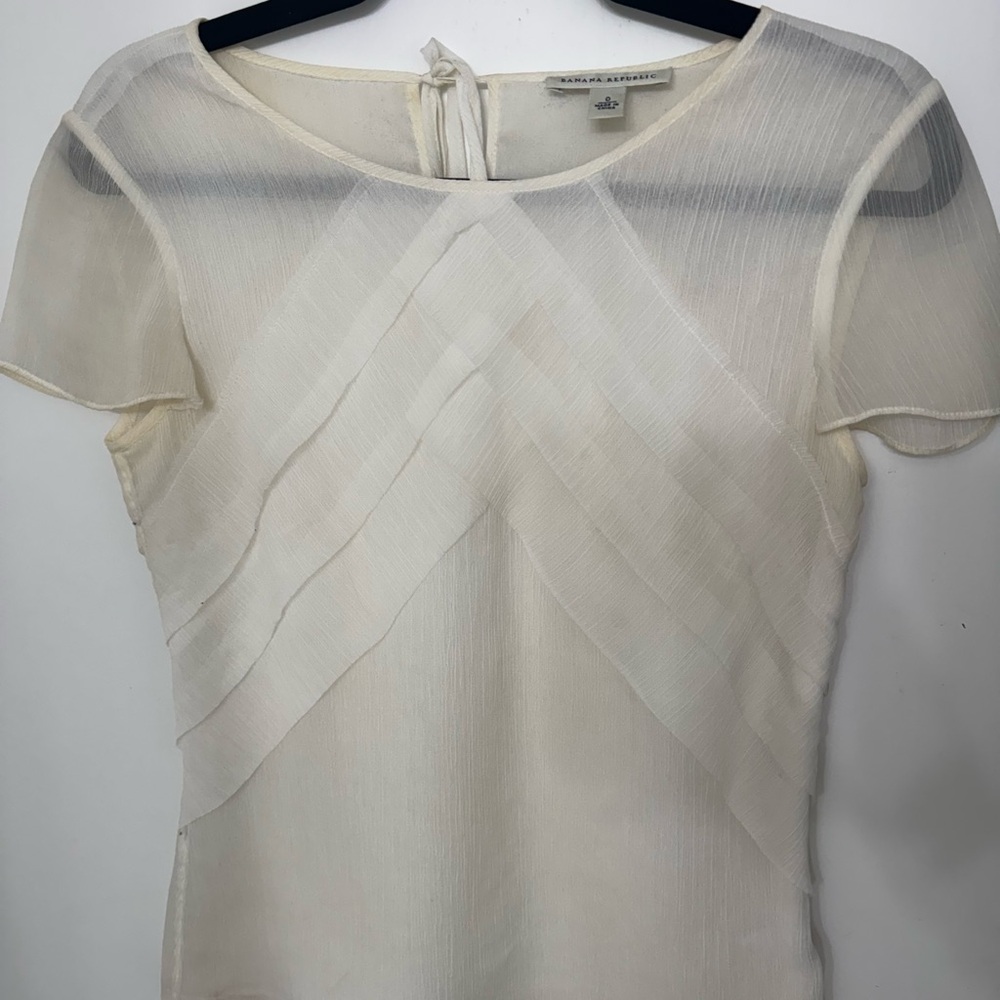 Banana Republic Cream Blouse